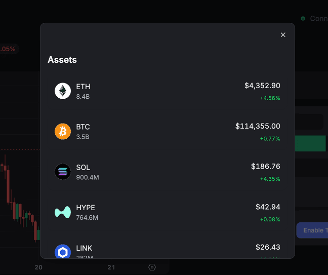 Hyperliquid Trading Interface